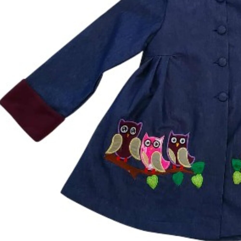 NWT Maria Elena Owl Coat Size 7-8 - Picture 3 of 6